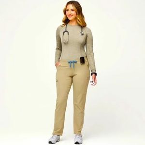 Figs yola skinny scrub high waisted size small petite